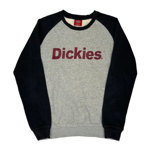 Dickies Spellout Sweatshirt - Small Black Cotton