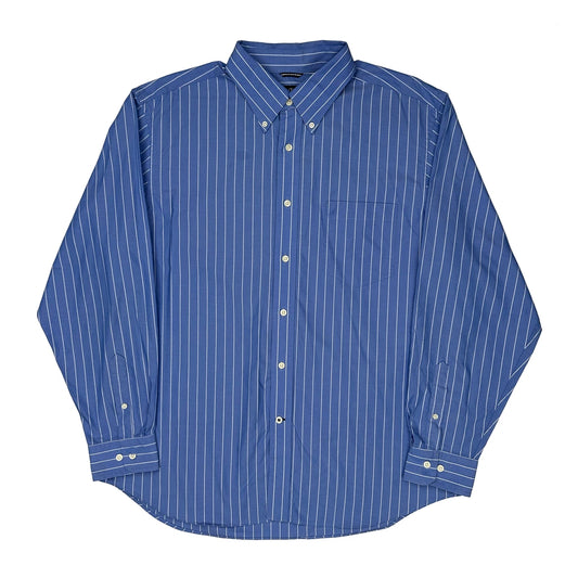 Nautica Striped Shirt - XL Blue Cotton