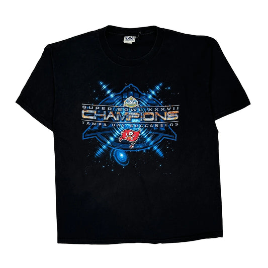 Tampa Bay Buccaneers Lee Sport Nfl T-Shirt - XL Black Cotton