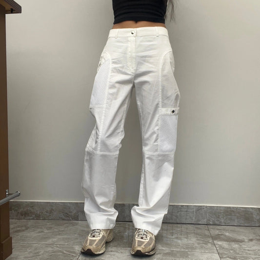 Vintage white Unbranded Trousers - womens 29" waist
