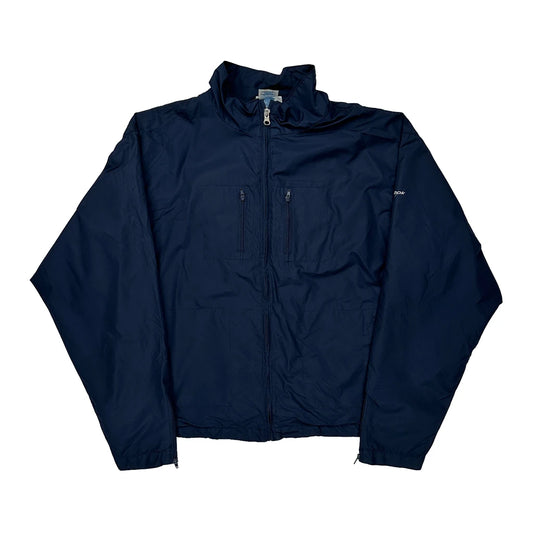 Reebok Jacket - Large Navy Nylon