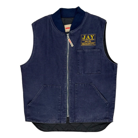 Work King Workwear Gilet - Large Blue Cotton