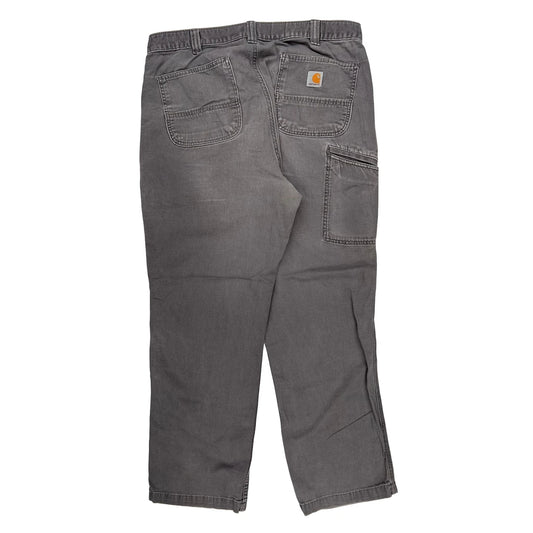 Carhartt Carpenter Trousers - 36W 30L Grey Cotton
