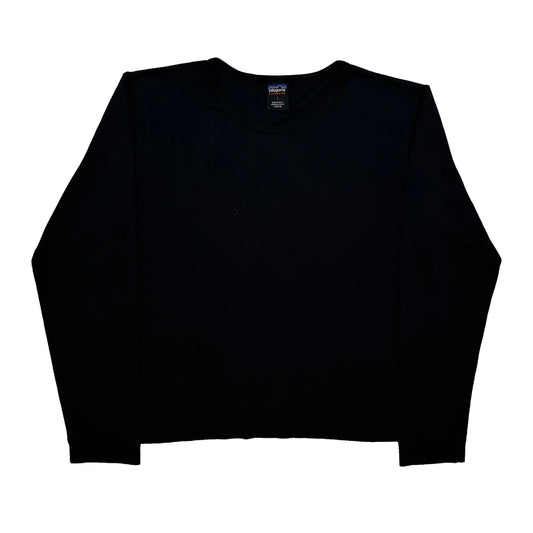 Made In USA Patagonia Capeline Long Sleeve T-Shirt - Large Black Polyester