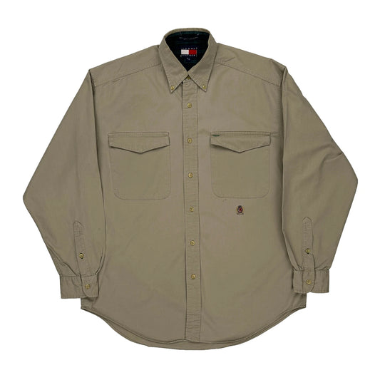 Tommy Hilfiger Shirt - Small Beige Cotton
