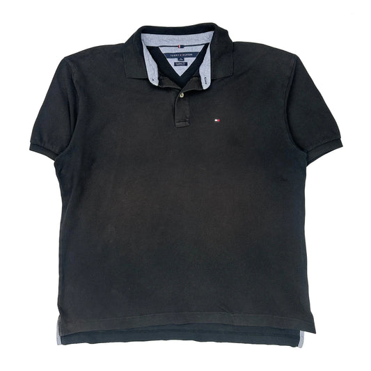 Tommy Hilfiger Polo Shirt - XL Black Cotton