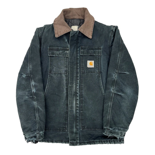 Made In USA Carhartt Jacket - Medium Dark Wash Cotton