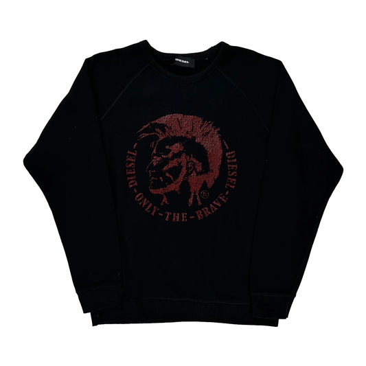 Only The Brave Diesel Graphic Sweatshirt - Large Black Cotton