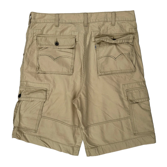 Levis Cargo Shorts - 38W 10L Beige Cotton