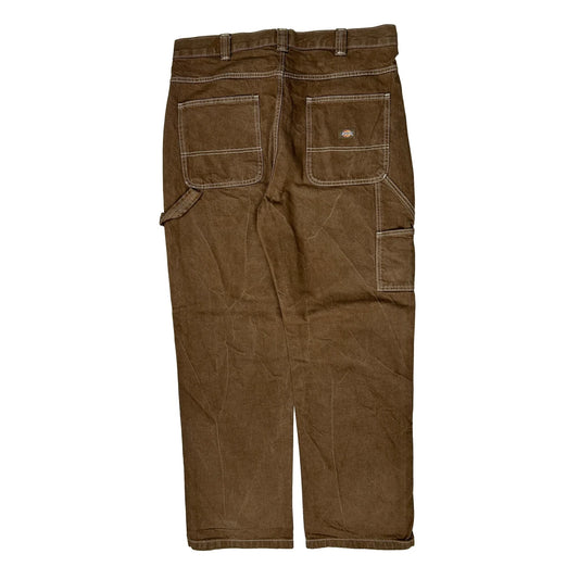 Vintage Dickies Carpenter Trousers - 40W 32L Brown Cotton