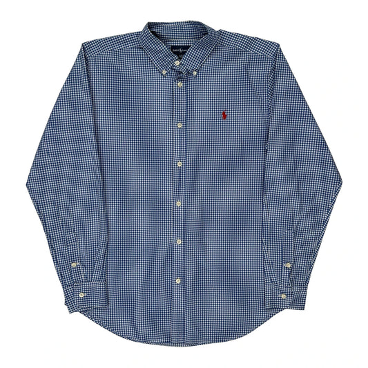 Ralph Lauren Checked Shirt - XL Blue Cotton