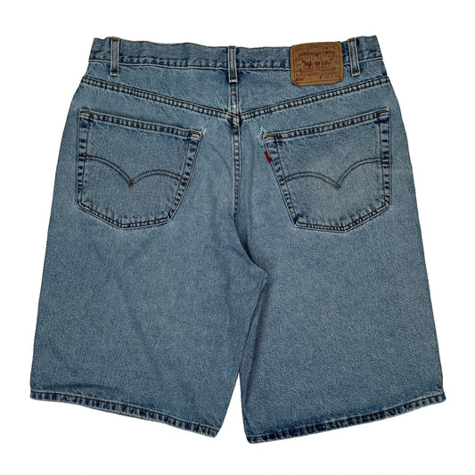 Levis Denim Shorts - 34W 11L Blue Denim