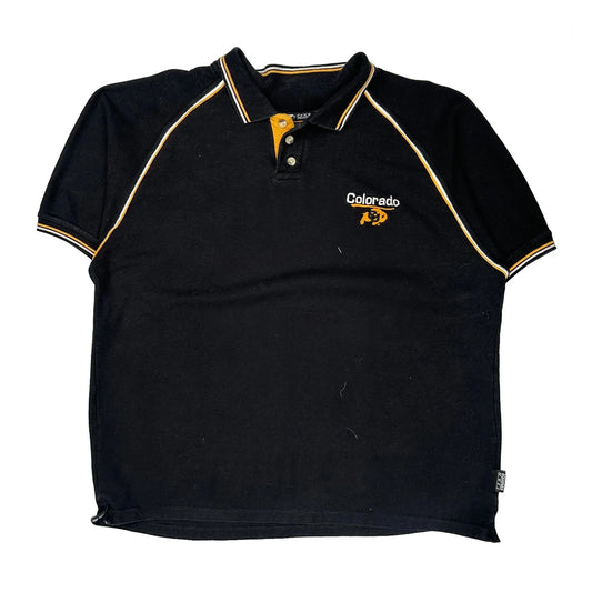 Starter Polo Shirt - Large Black Cotton