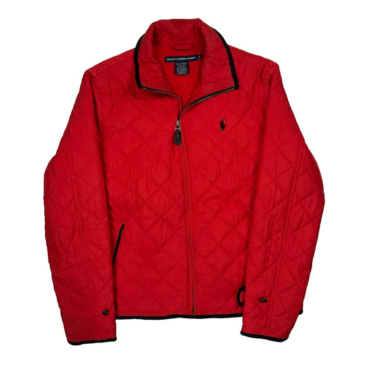 Ralph Lauren Sport Quilted Jacket - Large Red Polyester