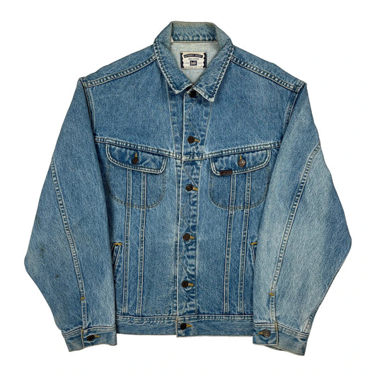 Vintage American Structural Metals Inc. Lee Graphic Denim Jacket - 3XL Blue Cotton