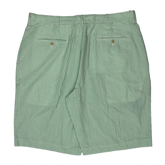 Polo By Ralph Lauren Striped Chino Shorts - 36W 7L Green Cotton