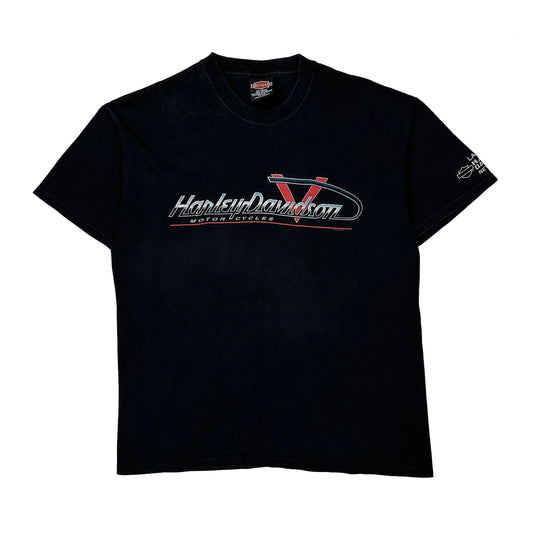 Las Vegas Harley Davidson Graphic T-Shirt - Large Black Cotton