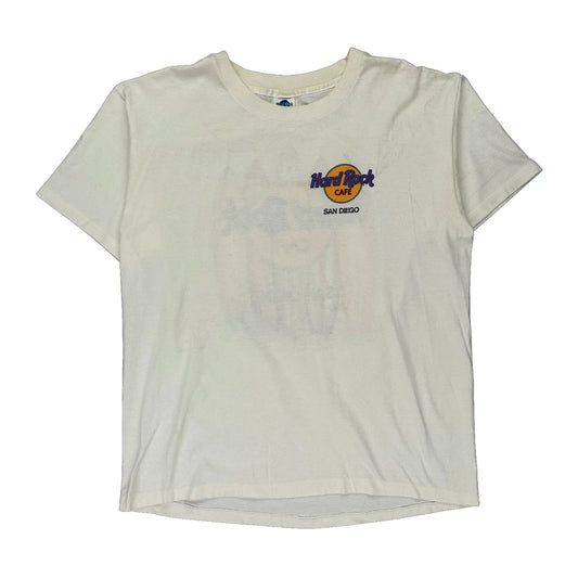 San Diego Hard Rock Cafe Single Stitch T-Shirt - XL White Cotton