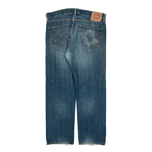 505 Levis Jeans - 35W 30L Blue Denim