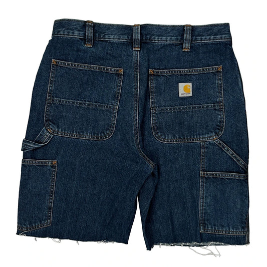Carhartt Carpenter Shorts - 31W 10L Blue Cotton