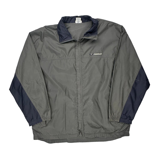 Reebok Windbreaker - 2XL Grey Polyester
