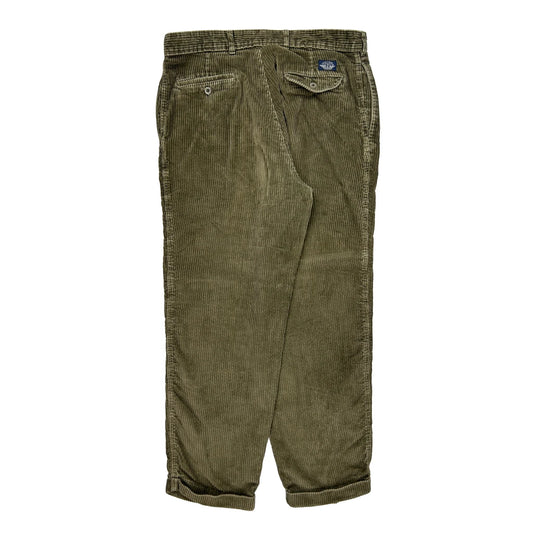 Dockers Cord Trousers - 36″ Waist Green Corduroy