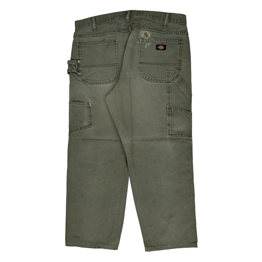 Dickies Carpenter Trousers - 34W 29L Grey Cotton