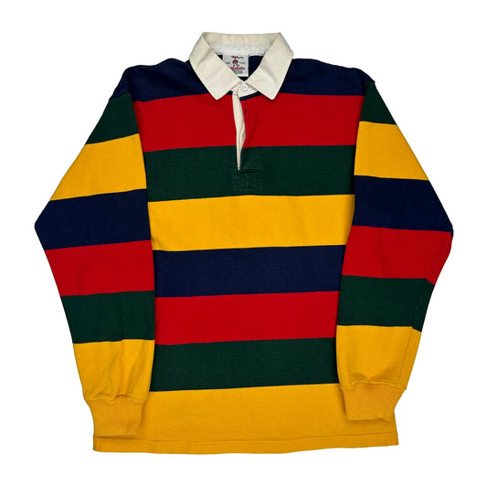 Barbarian Striped Rugby Shirt - 2XL Multicoloured Cotton