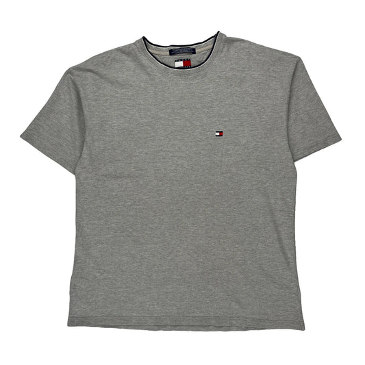 Tommy Hilfiger T-Shirt - XL Grey Cotton