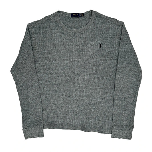 Polo By Ralph Lauren Long Sleeve T-Shirt - XL Grey Cotton