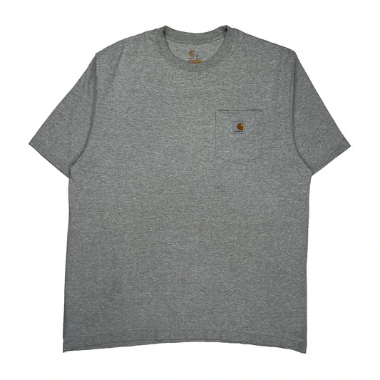 Vintage Carhartt T-Shirt - XL Grey Cotton