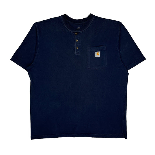 Vintage Carhartt T-Shirt - XL Navy Cotton