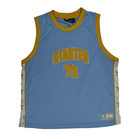 Number 71 Starter Jersey - XL Blue Polyester