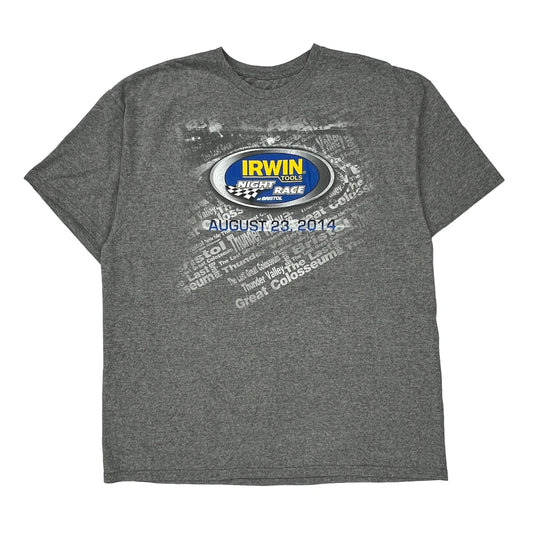 Bristol Motor Speedway Nascar T-Shirt - XL Gray Cotton