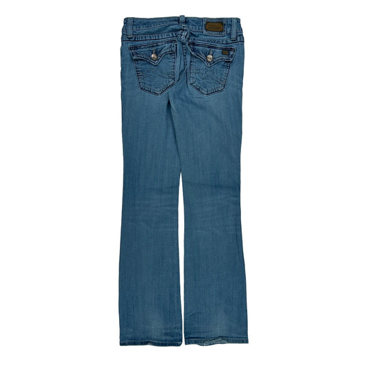 Miss Me Boot Cut Jeans - 29W UK 8 Blue Cotton