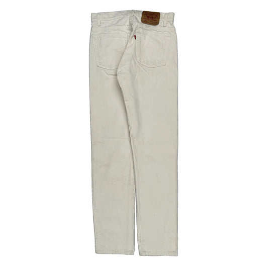Made In USA Levis 505 Jeans - 30W 34L White Cotton