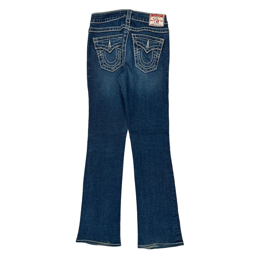True Religion Boot Cut Jeans - 28W UK 6 Blue Denim