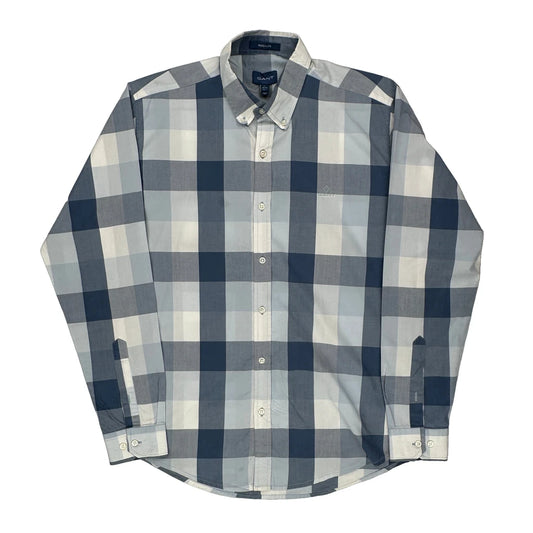 Gant Checked Shirt - Large Blue Cotton
