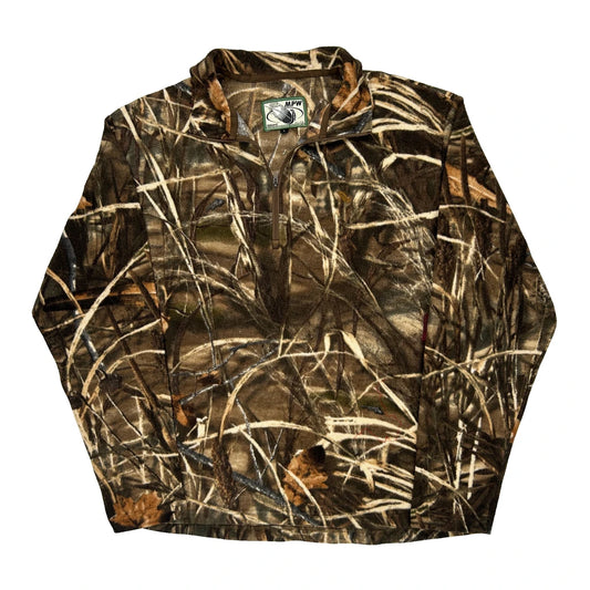 Mossy Oak Camo Long Sleeve T-Shirt - Large Camo Polyester