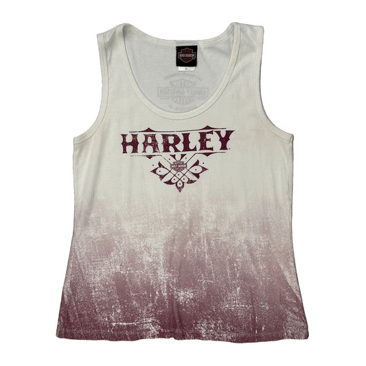 Harley Davidson Vest - XL White Cotton