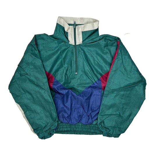 Age 5-6 Unbranded Windbreaker - Medium White Nylon