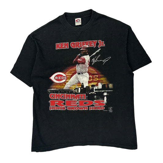 Ken Griffey Jr. Cincinnati Reds True Fan Mlb T-Shirt - Large Black Cotton