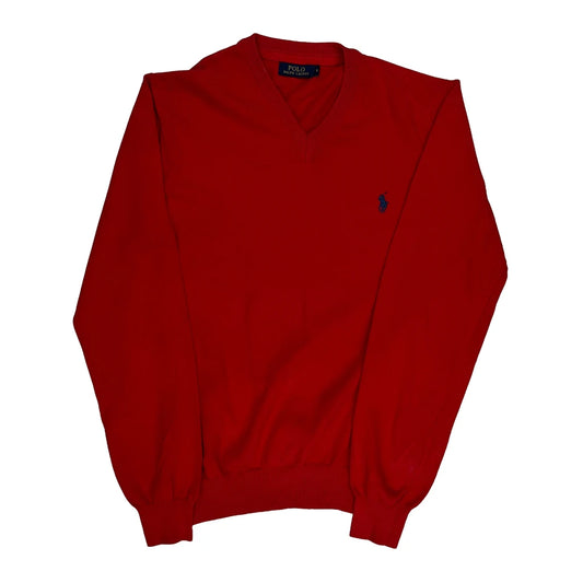 Polo By Ralph Lauren Jumper - Small Red Cotton