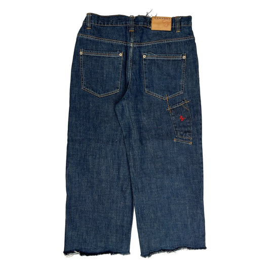 Unbranded Denim Shorts - 32W 26L Dark Wash Denim