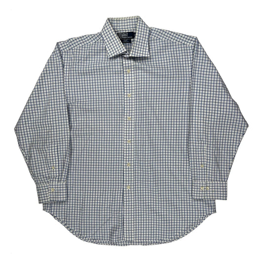 Vintage Polo By Ralph Lauren Checked Shirt - XL Blue Cotton