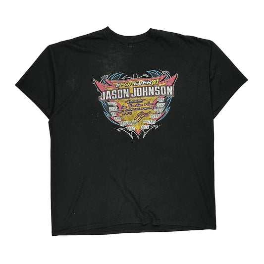 Jason Johnson Gildan Graphic T-Shirt - XL Black Cotton Blend