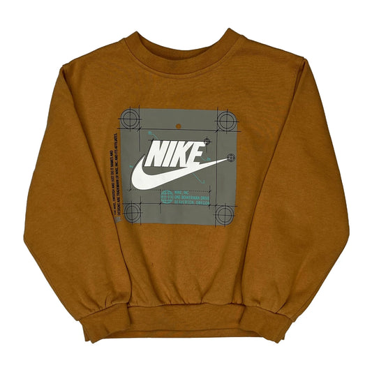 Age 6 Nike Graphic Sweatshirt - Medium Orange Cotton