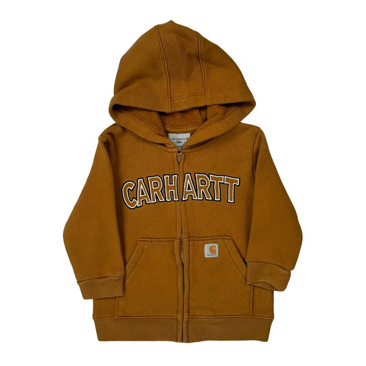 Age 12 Months Carhartt Hoodie - 2XS Brown Cotton