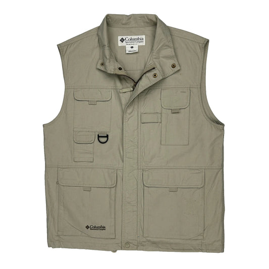 Columbia Gilet - Large Beige Cotton