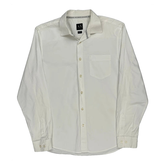 Armani Exchange Shirt - Large White Cotton